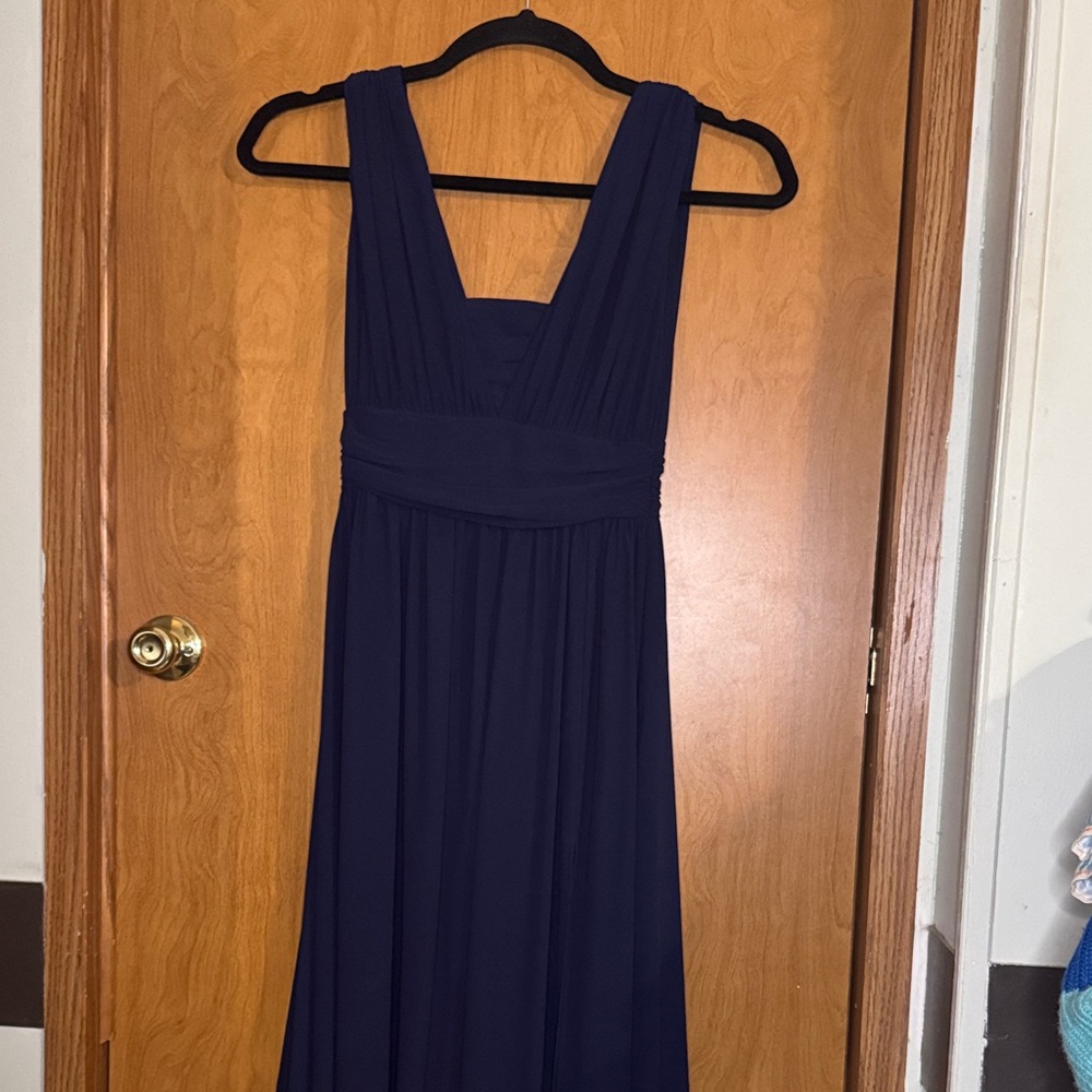 LULUS Heavenly Hues Navy Blue Maxi Dress Size Small